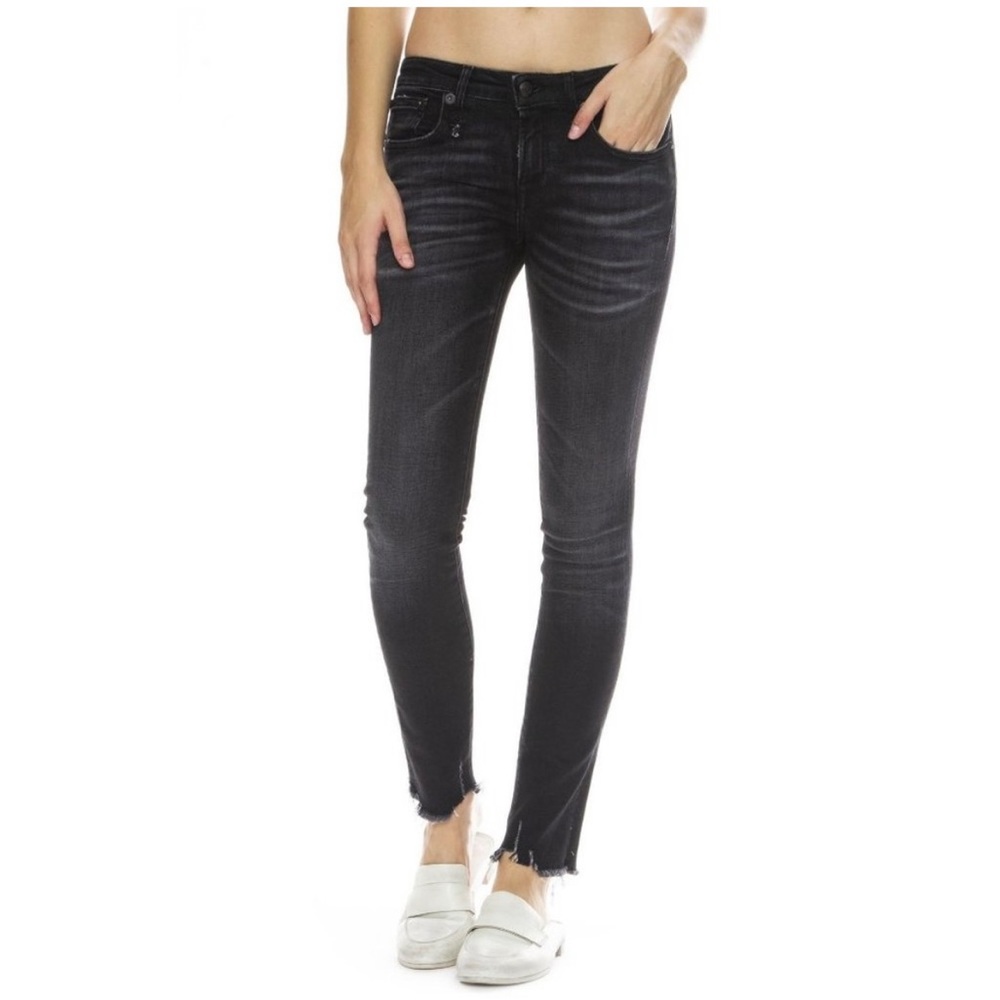 R13 Kate Skinny Jeans Devon Black womens size 27